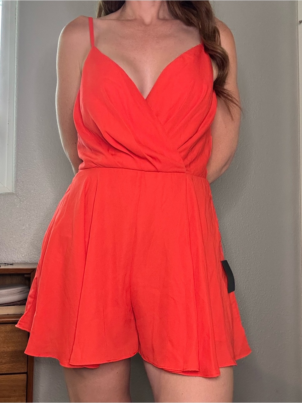 Lulu's Vibrant Red Jumpsuit